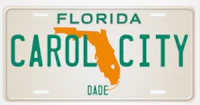 florida carrol city license plate